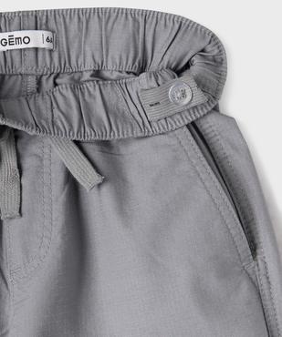 Pantalon parachute avec taille élastique ajustable garçon vue3 - GEMO (ENFANT) - GEMO