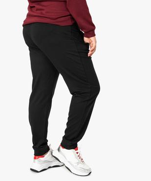 Pantalon de jogging femme en jersey bouclette avec ceinture plate vue3 - GEMO (G TAILLE) - GEMO