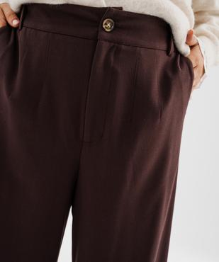 Pantalon de tailleur ample et extensible femme grande taille vue2 - GEMO (G TAILLE) - GEMO