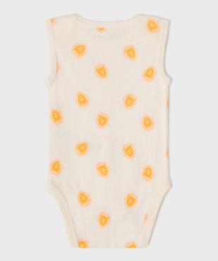 Body sans manches motifs lions bébé garçon (lot de 3) vue4 - GEMO 4G BEBE - GEMO