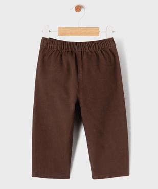 Pantalon en coton avec coeurs brodés et taille ajustable bébé fille vue4 - GEMO(BEBE DEBT) - GEMO