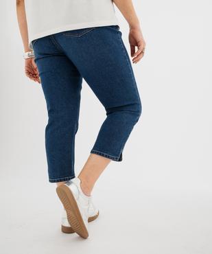 Pantacourt en jean stretch coupe slim taille normale femme grande taille vue4 - GEMO (G TAILLE) - GEMO