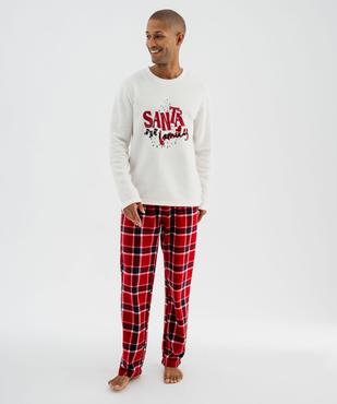 Pyjama en polaire spécial Noël homme vue1 - GEMO(HOMWR HOM) - GEMO