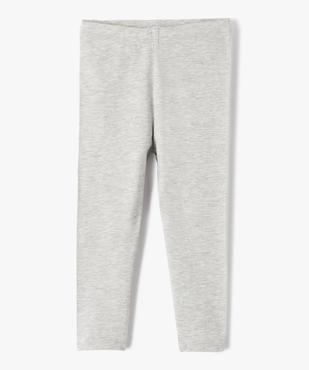 Legging 7/8ème uni à taille élastiquée fille vue1 - GEMO (ENFANT) - GEMO