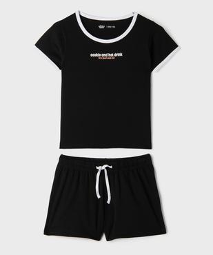 Pyjashort en jersey de coton fille vue1 - GEMO 4G FILLE - GEMO