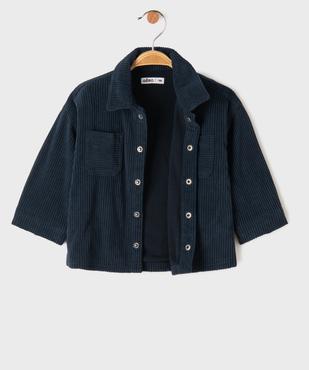 Surchemise en velours côtelé doublée polaire bébé garçon vue2 - GEMO(BEBE DEBT) - GEMO