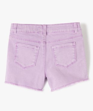 Short en jean fille extensible au coloris unique vue3 - GEMO (ENFANT) - GEMO