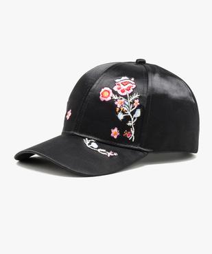 Casquette en satin avec broderies fleurs vue2 - GEMO (ACCESS) - GEMO