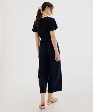 Combinaison pantalon avec haut cache-coeur femme vue3 - GEMO(FEMME PAP) - GEMO