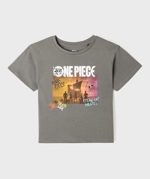 Tee-shirt manches courtes motif pirates fille - One Piece vue1 - ONE PIECE - GEMO