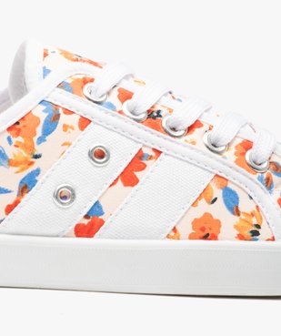 Baskets femme à lacet dessus toile à motif fleuri vue6 - GEMO (SPORTSWR) - GEMO