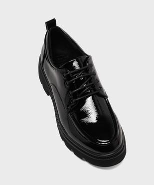 Derbies vernis sur semelle crantée femme - Follow Me vue5 - FOLLOW ME - GEMO