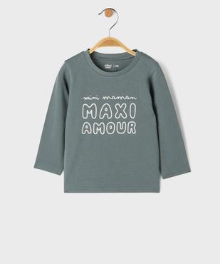 Tee-shirt manches longues à message bébé garçon vue1 - GEMO(BEBE DEBT) - GEMO