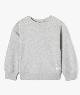 Sweat uni en maille bouclette garçon vue1 - GEMO (ENFANT) - GEMO