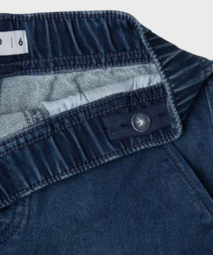 Bermuda parachute en jean stretch avec taille ajustable garçon vue3 - GEMO 4G GARCON - GEMO