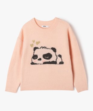 Pull imprimé en maille extensible fille vue1 - GEMO (ENFANT) - GEMO
