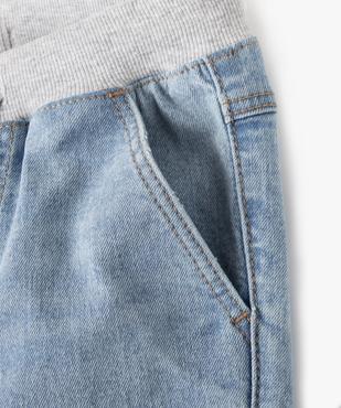 Jean Regular avec taille ajustable en bord-côte garçon vue2 - GEMO 4G GARCON - GEMO