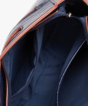 Sac à main femme  à poignée en matière texturée vue3 - GEMO (ACCESS) - GEMO