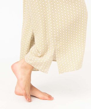 Pantalon de pyjama fluide imprimé femme vue5 - GEMO 4G FEMME - GEMO