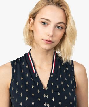 Débardeur femme à motifs et col V sportswear vue2 - GEMO(FEMME PAP) - GEMO