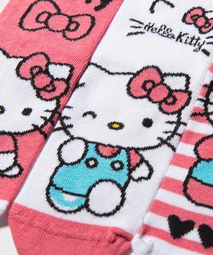 Chaussettes à motif chat fille (lot de 3) - Hello Kitty vue2 - HELLO KITTY - GEMO