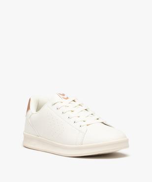 Tennis unies à lacets femme – Hummel Busan  vue2 - HUMMEL - GEMO