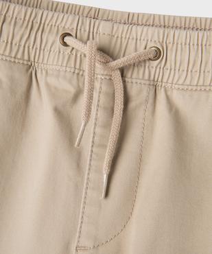 Pantalon cargo Regular en coton stretch à taille élastiquée garçon vue2 - GEMO (JUNIOR) - GEMO