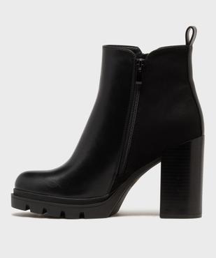 Boots à talon et patin cranté femme - Valentina Baldano vue3 - VALENTINA BALDA - GEMO