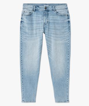 Jean carotte coton stretch délavé homme vue4 - GEMO 4G HOMME - GEMO