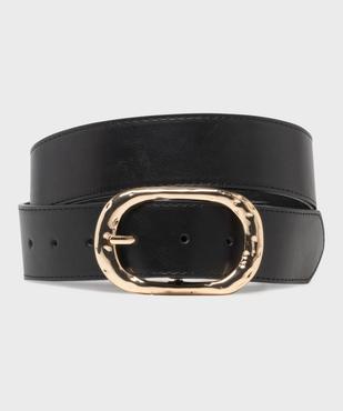 Ceinture à boucle en métal martelé femme vue1 - GEMO (ACCESS) - GEMO