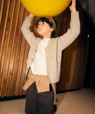 Gilet boutonné en maille garçon vue1 - GEMO (ENFANT) - GEMO