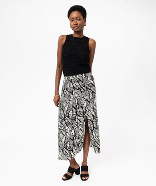 Pull sans manches en maille ajourée femme vue5 - GEMO 4G FEMME - GEMO
