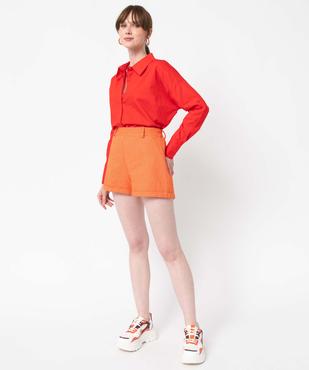 Chemise femme coupe oversize avec poche poitrine vue5 - GEMO(FEMME PAP) - GEMO