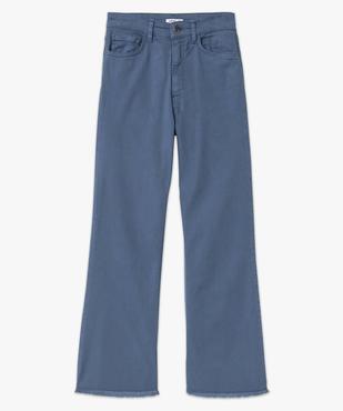Jean femme large avec finitions franges longueur 7/8ème vue4 - GEMO(FEMME PAP) - GEMO