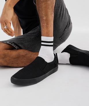 Baskets en toile à enfiler style slippers homme - Urban Steps vue8 - URBAN STEPS GEMO FOR GOOD - GEMO