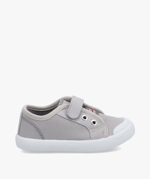 Baskets garçon en toile unie et bout renforcé vue1 - GEMO (ENFANT) - GEMO