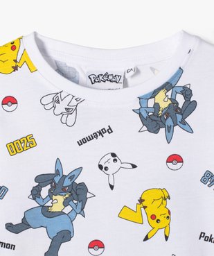 Tee-shirt à manches courtes avec motifs multicolores garçon - Pokemon vue2 - POKEMON - GEMO
