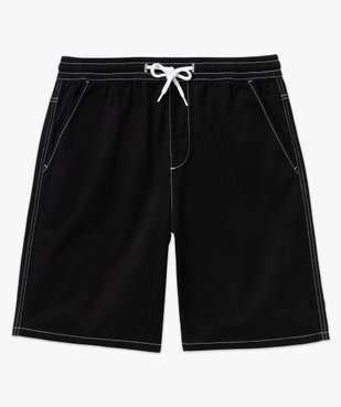 Bermuda en toile de coton à taille élastiquée homme vue4 - GEMO (HOMME) - GEMO