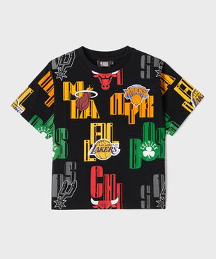 Tee-shirt manches courtes imprimé coupe oversize garçon - NBA vue1 - NBA - GEMO