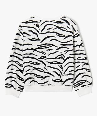 Sweat ample imprimé intérieur molletonné fille vue3 - GEMO (ENFANT) - GEMO