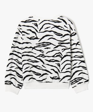 Sweat ample imprimé intérieur molletonné fille vue3 - GEMO (ENFANT) - GEMO