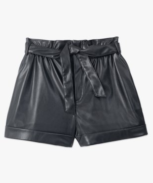 Short femme taille haute avec ceinture amovible vue4 - GEMO(FEMME PAP) - GEMO