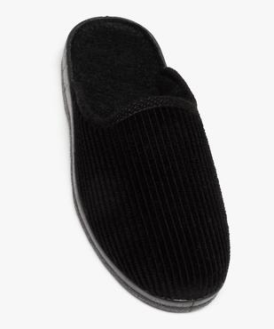 Chaussons homme mules en velours côtelé uni vue5 - GEMO(HOMWR HOM) - GEMO
