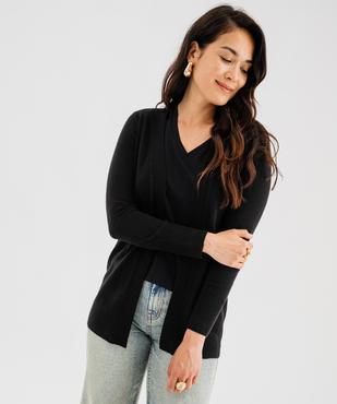 Gilet long porté ouvert femme vue5 - GEMO(FEMME PAP) - GEMO