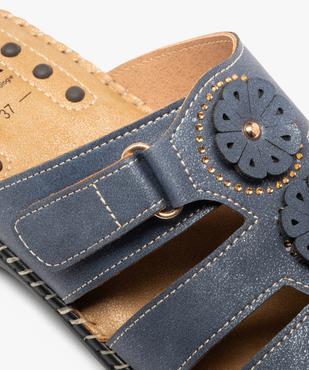 Sandales confort à talon compensé et strass femme vue6 - G'FLEX - GEMO