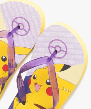 Tongs fille à brides transparentes Pikachu - Pokemon vue3 - POKEMON - GEMO