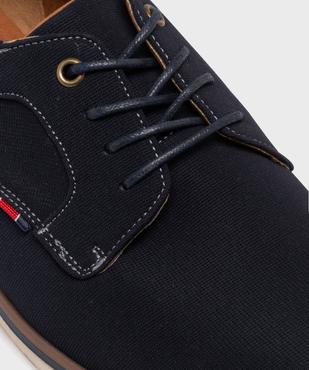 Derbies dessus textile à semelle sport homme vue7 - MARIO BALDANO - GEMO
