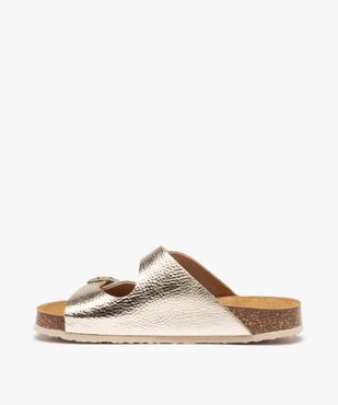 Mules fille à talon plat et brides métallisées ajustables vue3 - GEMO (ENFANT) - GEMO