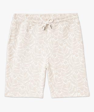 Bermuda en maille à motif feuillage exotique homme vue4 - GEMO (HOMME) - GEMO