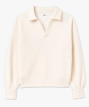 Sweat molletonné à col polo femme vue4 - GEMO(FEMME PAP) - GEMO